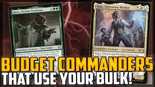 Build These SUPER CHEAP! 10 Commanders That USE Your Bulk! - Magic: The Gathering
