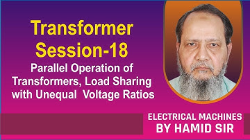 Transformer Session-18 Parallel Operation of Transformers, Load Sharing with Unequal Voltage Ratios.