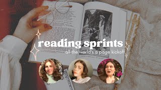 READING SPRINTS // ALL THE WORLDS A PAGE KICKOFF @ShakespeareandSuch
