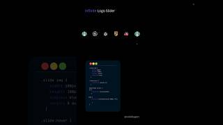 Infinite logo slider :- Html , css ;  #html #css #javascript #developer #explorepage #fyp