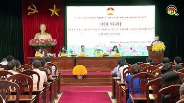 Các ứng cử viện Đại biểu Quốc hội khóa XV tiếp xúc cử tri tại TP Hưng Yên vận động bầu cử