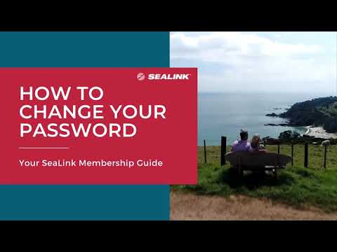 How to update your password on the SeaLink Membership Portal