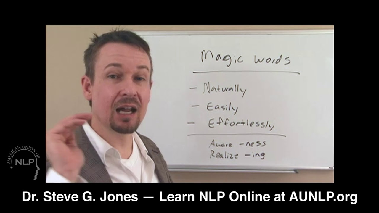 How to Use NLP Magic Words | Dr. Steve G. Jones - YouTube