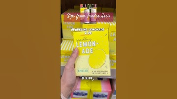 NEW at Trader Joe’s - Sparkling Lemonade #lemon #traderjoes #traderjoeshaul #mocktail #new