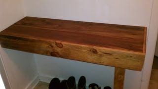 Diy Homemade Reclaimed Wood Laundry Table.