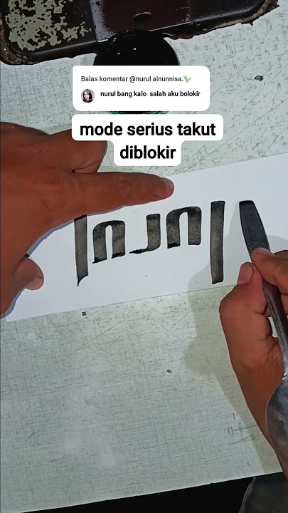 Nurul #art #menuliskaligrafi #tulisantangan #calligraphy #shorts