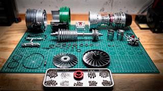 Assembling This METAL JET ENGINE Is Next Level Satisfying! (Build & Run) J37a1 Teardown At Hppm