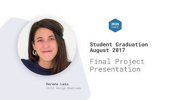 UX/UI Final Project - Verena Lais - Ironhack UX/UI Design Bootcamp
