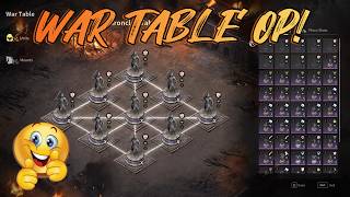 How to use WAR TABLE!OP BUFFS!