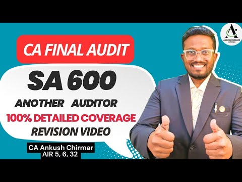 SA 600 - Another Auditor | CA Final Audit Detailed Revision Video | AIR ...