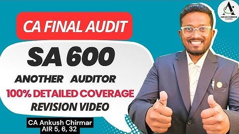 SA 600 - Another Auditor | CA Final - Sep