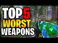 Top 5 WORST Weapons In Cold War Zombies