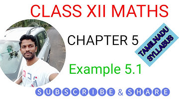 TN XII MATHS : CHAPTER - 5 : TWO DIMENSIONAL ANALYTICAL GEOMETRY II, EXAMPLE 5.1