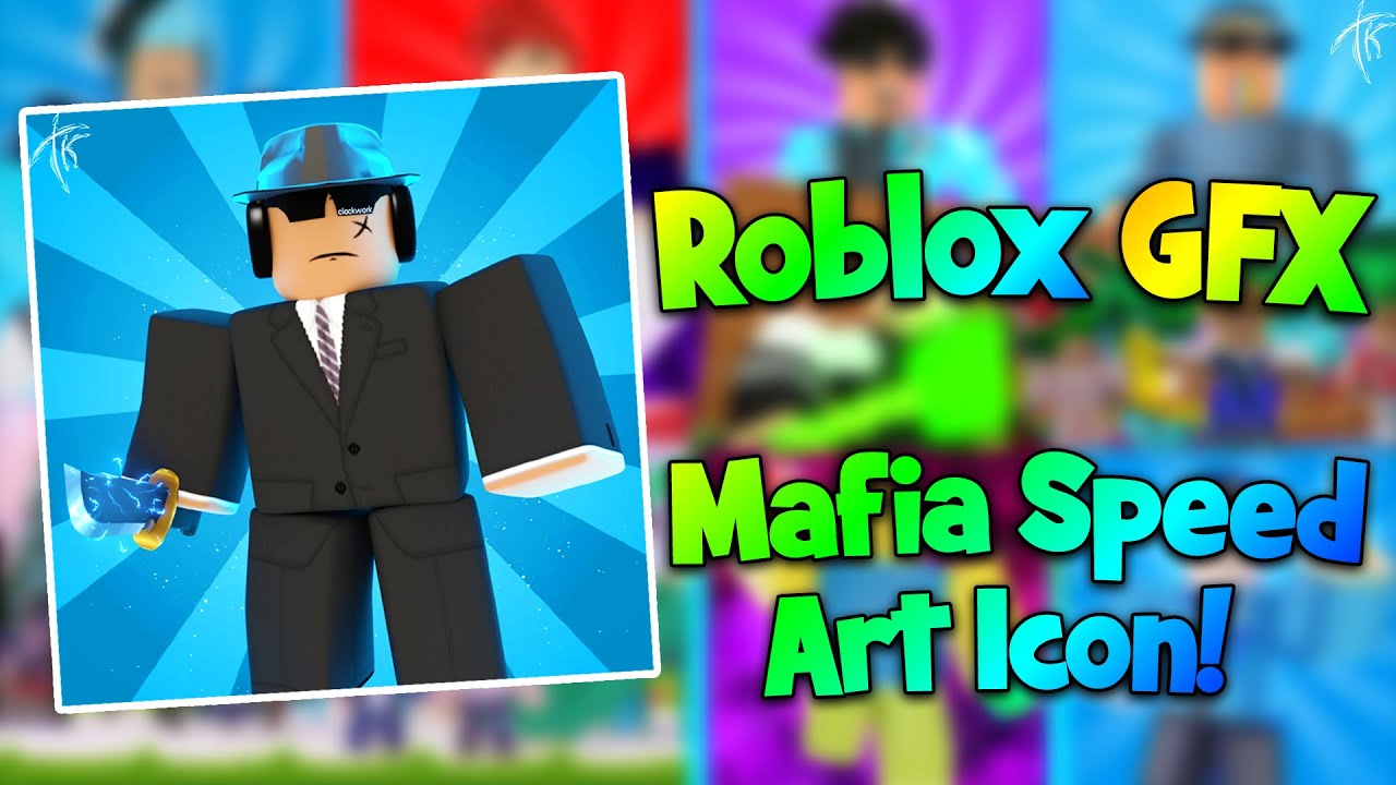 Roblox Gfx Mafia Speed Art Icon Video Youtube - the diamond mafia roblox