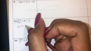 Solving Two Step Inequalities: Part 2