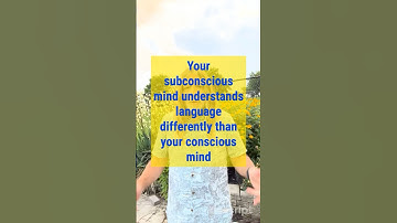 Your subconscious mind understands language different than your conscious mind #shorts