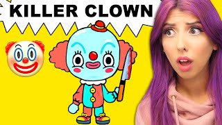 Locked in with a KILLER Clown 🤡 (Toca Life World)