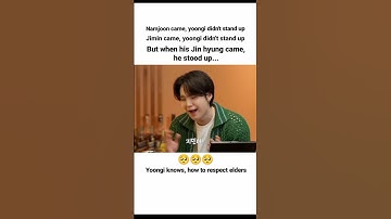 The way he respects his only Hyung 😭😭| #suga #yoongi #jin #trending #bts #shorts #viral #video #fyp