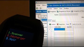 Scanner code-barres autonome avec EBP