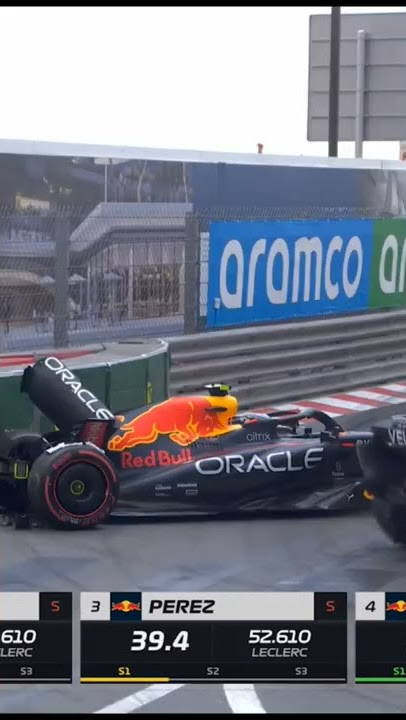 Sergio Perez crashed in F1 2022 Monaco GP qualifying!!!