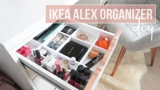 DIY IKEA ALEX DRAWER ORGANIZER INSERT | STORAGE ORGANIZATION
