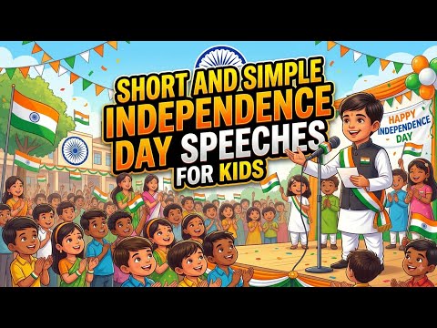 10 Short & Simple Independence Day Speeches for Kids 🏆| Easy School Speech Ideas. @HappyHopKids-x9k 