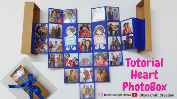 Easy Multifold Heart Photo Box #mothersdaygift #photobox
