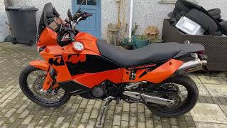 KTM 950 Adventure cold starting