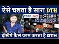 How dth works via satellite in hindi   satellite tv vs cable tv working