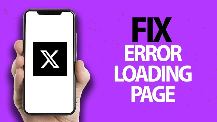 How To Fix X Twitter App Error Loading Page | Easy Quick Solution