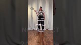 8-count no impact beginner no-impact shapes/footwork combo