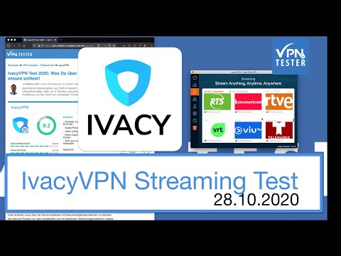 Test: IvacyVPN Streaming Portale getestet (deutsche TV/Videoportale) Bericht vom 28.10.2020