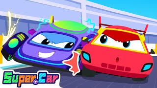 The Runaway Race Car | Car Cartoon | Kids Cartoons | Super Car- Cars World