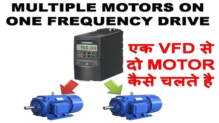 🔴 एक VFD से दो MOTOR कैसे चलते है multiple motors on one frequency drive synchronize two motor