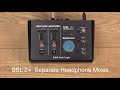 SSL 2+ Separate Headphone Mixes