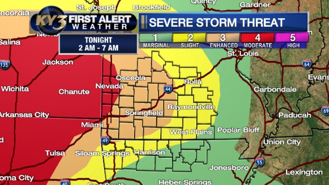 Storm chances return tonight - YouTube