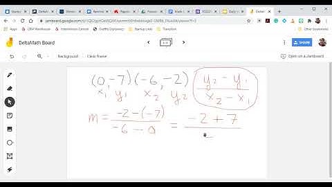 DeltaMath: Finding an Equation From Two Points