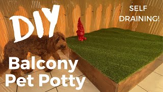 DIY Balcony Dog Porch Potty