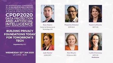 CPDP 2020: Building Privacy Foundations Today for Tomorrow’s Tech.