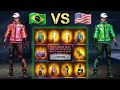 BEST ✔️ CHALLENGE 🔥 Brazil 🇧🇷 server VS America 🇺🇸 server ✨ free fire ⁦أقوى تحدي بين السيرفرات