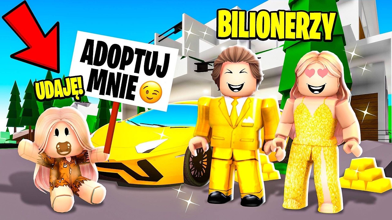 UDAJĘ BIEDNE DZIECKO, ŻEBY OKRAŚĆ NAJBOGATSZĄ RODZINĘ na BROOKHAVEN w ROBLOX! 💰