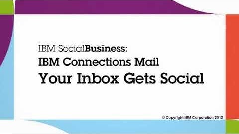 WELCOME IBM Connections Mail