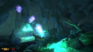 Black Mesa Xen public beta - resonance cascade bullsquid healing pond scene