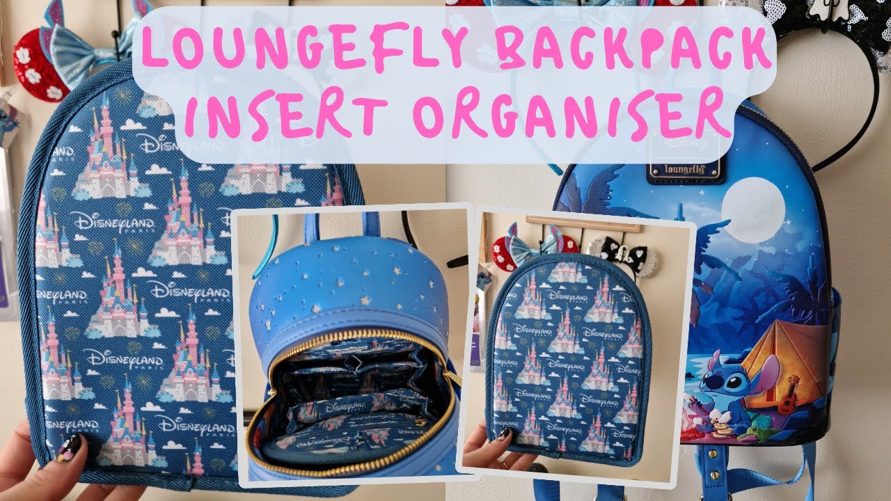 disney mini backpack organizer insert Disneyland Paris Loungefly bag Insert Organiser Review ✨