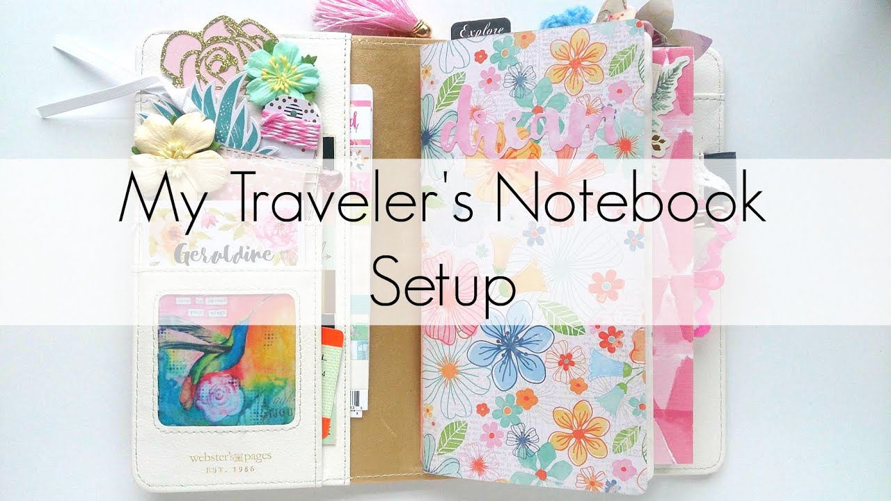 my traveler s notebook set up youtube my notebook