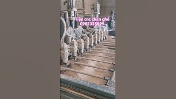 Tiện gỗ cnc, tiện chân ghế gỗ cao su tại Biên Hòa, Đồng Nai, Tân Uyên, Bình Dương #cnccarving #cnc