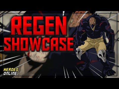Regen Showcase Heroes Online Roblox Youtube