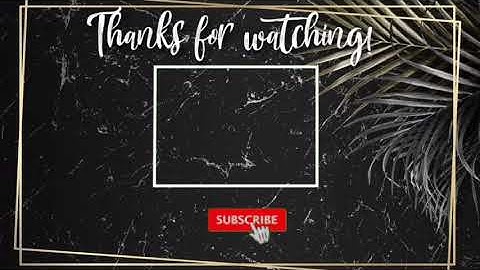 BLACK MARBLE OUTRO TEMPLATE NO TEXT | FREE NO COPYRIGHT | Claire Editing Vlog