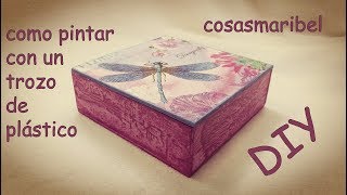 Como decorar cajas con la técnica del plástico .