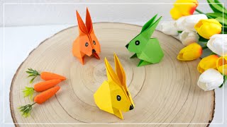 Origami Osterhasen aus Papier falten | DIY Idee für Ostern
